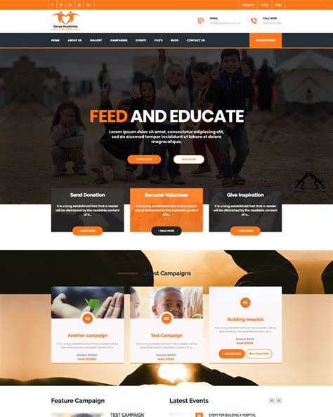 Nonprofit, Charity, NGO Fundraising Joomla 5 Template.